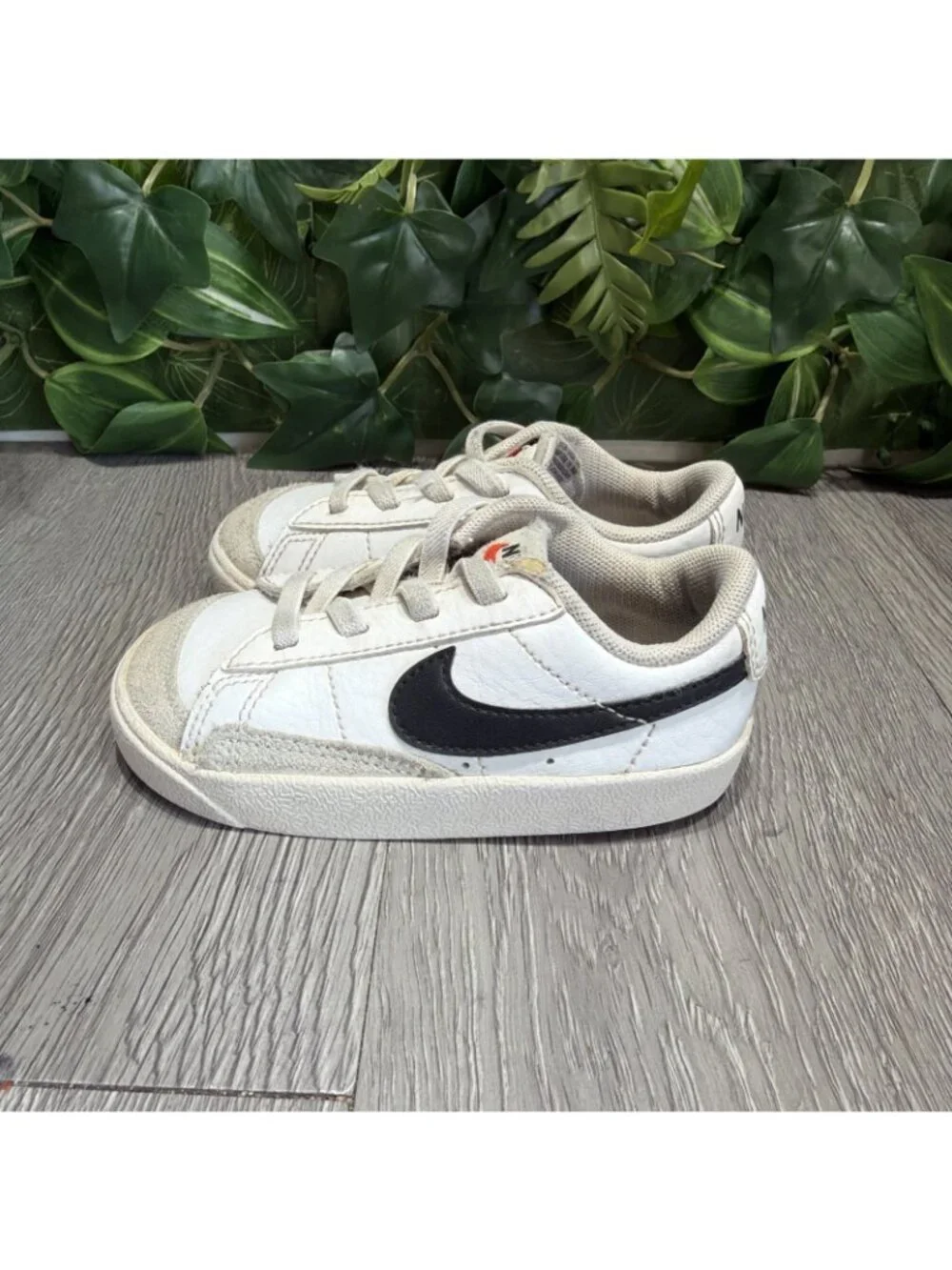 Nike Blazer Low 77 TD Toddler White Black DA4076-101 7C Shoes